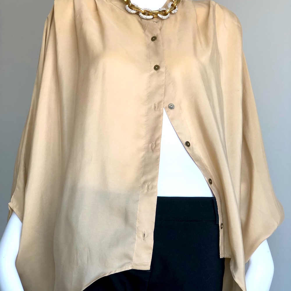 Twelfth Street by Cynthia Vincent Butterfly silk Blouse